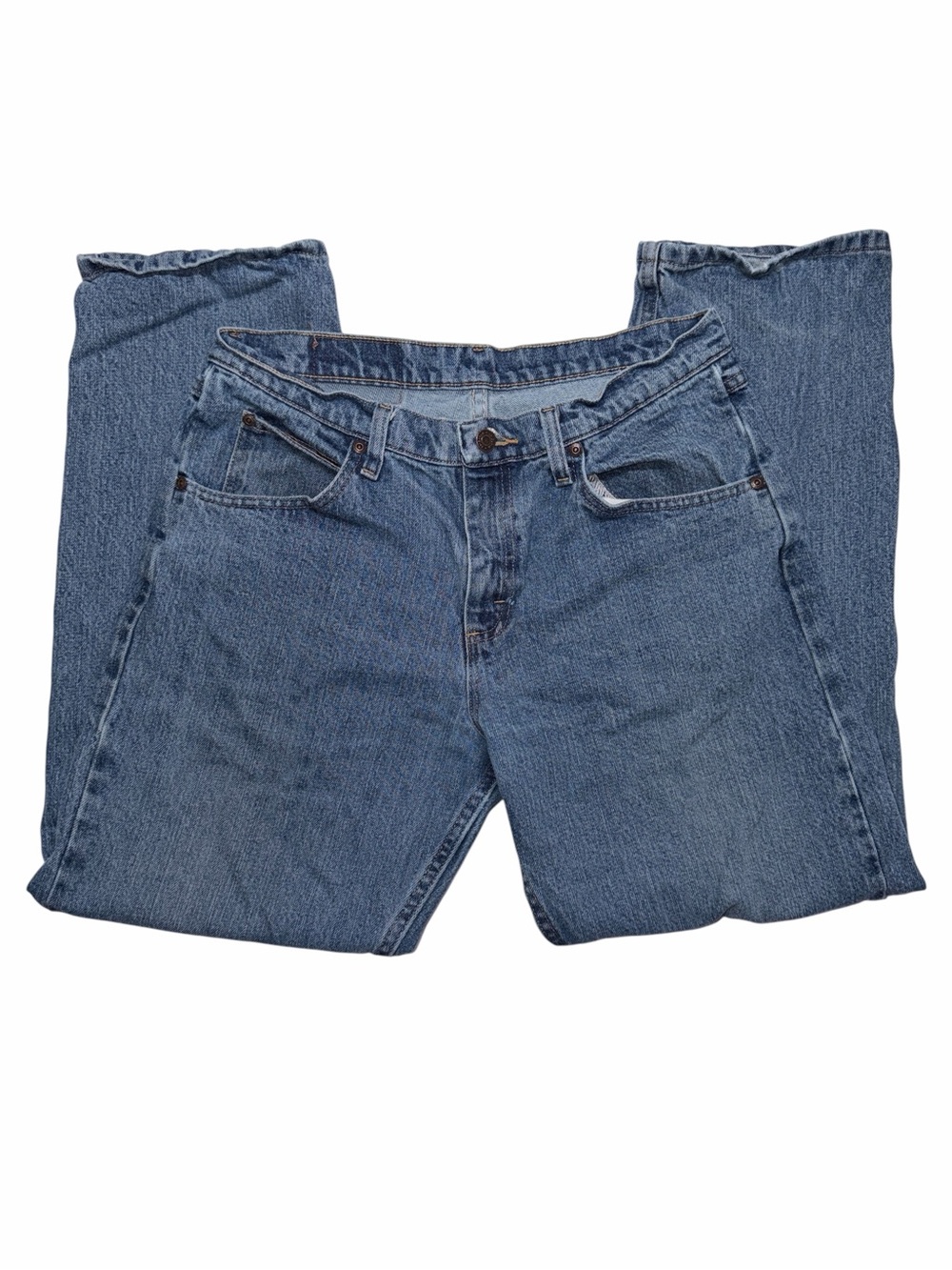 Wrangler Mens Regular Fit Blue Jeans Size W32 Medium Wash